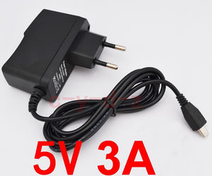 1PCS AC 100V-240V High quality DC 5V 3A  3000mA Micro USB Charger for Tablet PC Power Adapter Supply EU plug wholesale bulk price