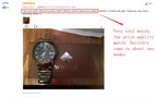 WWOOR Top Brand Luxury Men Stainless Steel Waterproof Sports Watches Men's Quartz Analog Date Clock Male Black Strap Wrist Watch