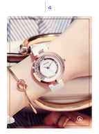 GUOU Brand Leather Analog Watch Women Fashion Casual Quartz Watches Ladies Datejust Wristwatch Hodinky Ceasuri relogio feminino
