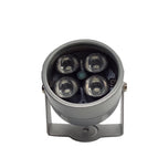Evolylcam 4 Array IR Infrared LEDs Illuminator Night Vision CCTV Fill Light For Security IP Camera Metal Gray Dome Waterproof