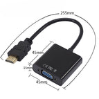Antoksky HDMI to VGA Adapter Male To Famale Converter Adapter 1080P Digital to Analog Video Audio For PC Laptop Tablet