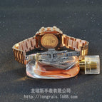 2018 Women Man Lover Square Rose Gold Alloy And Leather Quartz Watch GUOU Luxury Waterproof for Woman Ladies Gilrs Wrist watches