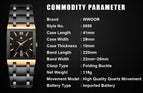 WWOOR Mens Watches Luxury Brand Quartz All steel Waterproof Clock Fashion Sport Business Military Men Watch relogio masculino