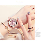 GUOU Brand Leather Analog Watch Women Fashion Casual Quartz Watches Ladies Datejust Wristwatch Hodinky Ceasuri relogio feminino