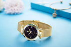 Fashion WWOOR Luxury Stainless Steel Watches Women Quartz Bracelet Watch Ladies Dress Watches Blue Clock relogios Montre Femme