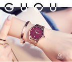 Fashion Luxury GUOU Watch Women Watch Reloj Mujer Stainless Steel Quality Diamond Ladies Quartz Watch Women Rhinestone Watches