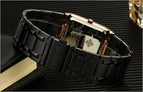 Men Watches Top Brand Luxury WWOOR Gold Black Square Quartz watch men 2019 Waterproof Golden Male Wristwatch Men watches 2019