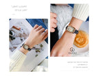 GUOU Ladies Watch Retro Rectangle Women's Watches Wrist Watches For Women Bracelet Genuine Clock relogio feminino saat