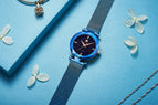 Fashion WWOOR Luxury Stainless Steel Watches Women Quartz Bracelet Watch Ladies Dress Watches Blue Clock relogios Montre Femme