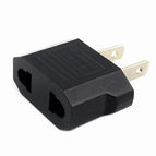 100 Pcs/lot High quality European Euro Eu AU to US/USA Plug Power Socket Travel Charger Adapter Plug Outlet Converter Adapter