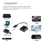 Antoksky HDMI to VGA Adapter Male To Famale Converter Adapter 1080P Digital to Analog Video Audio For PC Laptop Tablet