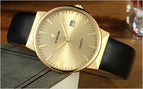 WWOOR Men's Watch Brand Luxury Waterproof Analog Quartz Clock Male Leather Belt Casual Sports Watches Men Blue relogio masculino