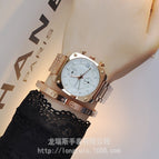 2018 Women Man Lover Square Rose Gold Alloy And Leather Quartz Watch GUOU Luxury Waterproof for Woman Ladies Gilrs Wrist watches