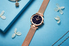 Fashion WWOOR Luxury Stainless Steel Watches Women Quartz Bracelet Watch Ladies Dress Watches Blue Clock relogios Montre Femme