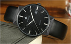 WWOOR Men's Watch Brand Luxury Waterproof Analog Quartz Clock Male Leather Belt Casual Sports Watches Men Blue relogio masculino