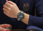 WWOOR All Steel Digital Men's Quartz LED Dual Display Military GOLD Clock Men's Luxury Alarm Waterproof Sports Watches 8019