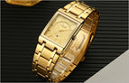 Men Watches Top Brand Luxury WWOOR Gold Black Square Quartz watch men 2019 Waterproof Golden Male Wristwatch Men watches 2019