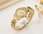 WWOOR New Gold Women Bracelet Watches Waterproof Ladies Watch Stainless Steel Casual Dress Woman Quartz Watch Women Reloj Mujer