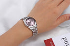 WWOOR Luxury Brand Watches Women's Full Steel Business Casual Wrist Watches Women Date Day Clock Luminous Quartz Watch Reloj