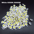 Wholesale 500pcs 1w 3w led chips bulb diode RGB/Red/Yellow/Blue/Green/Cold Whie/Natural White/Warm White Light Source