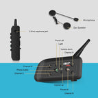 2PCS/set EJEAS V6 Pro Intercomunicador para Capacete Bluetooth Helmet Headset 1.2km IP65 Music Waterproof 6 Riders Interphone
