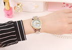 WWOOR New Gold Women Bracelet Watches Waterproof Ladies Watch Stainless Steel Casual Dress Woman Quartz Watch Women Reloj Mujer