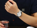 Top Brand Luxury WWOOR Men Waterproof Stainless Steel Casual Gold Quartz Watch Men's Clock Male Sports Watches relogio masculino