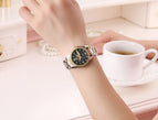 WWOOR New Gold Women Bracelet Watches Waterproof Ladies Watch Stainless Steel Casual Dress Woman Quartz Watch Women Reloj Mujer