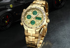 2019 New Luxury Brand WWOOR Men Sport Watches Men's Quartz Digital Analog Clock Man Full Steel Wrist watch relogio masculino BOX