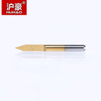 HUHAO 10pcs/lot Shank 3.175mm Engraving Bits CNC Degree 10-90 End Mill Carbide Milling Cutter Titanium Coating CNC Router Tools