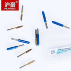 HUHAO 10pcs/lot Shank 3.175mm Engraving Bits CNC Degree 10-90 End Mill Carbide Milling Cutter Titanium Coating CNC Router Tools