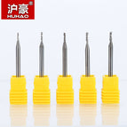 HUHAO 10pcs/lot Shank 3.175mm Milling Cutter Single Flute Spiral Cutter CNC Router Bit  For MDF Carbide End Mill