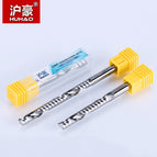 HUHAO 1PC 6mm one Flute Spiral Cutter router bit CNC end mill For MDF carbide milling cutter tugster steel router bits for wood