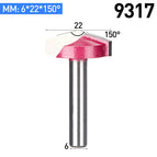 HUHAO 1pc 6mm V Bit CNC solid carbide end mill 3D Router Bits for Wood tungsten woodworking MDF milling cutter 60 90 120 150 deg