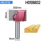 HUHAO 1pc 8mm Cleaning bottom Engraving Bit solid carbide router bit Woodworking Tools CNC milling cutter endmill for wood