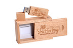 JASTER USB 3.0 wood strip + box memory stick custom LOGO usb flash drive 4GB 8GB 16GB 32GB 64GB pendrive U disk free shipping