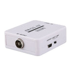 Mini Rca Cvsb Av To Rf Adapter 67.25Mhz 61.25Mhz Video Audio Tv Signal Switcher Box Converter