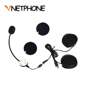 Helmet Casco Capacete Motorcycle Intercom Accessories 10 Pin Mini USB  Microphone Speaker Headset Replacement for VNETPHONEV8