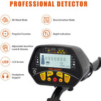 High Accuracy Metal Detector MD-3028 for Adults & Kids, LCD Display w/ 8.5" Waterproof Search Coil Pinpoint Function & DISC Mode
