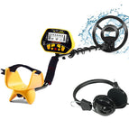 High Accuracy Metal Detector MD-3028 for Adults & Kids, LCD Display w/ 8.5" Waterproof Search Coil Pinpoint Function & DISC Mode