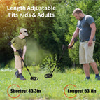High Accuracy Metal Detector MD-3028 for Adults & Kids, LCD Display w/ 8.5" Waterproof Search Coil Pinpoint Function & DISC Mode