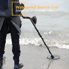High Accuracy Metal Detector MD-3028 for Adults & Kids, LCD Display w/ 8.5" Waterproof Search Coil Pinpoint Function & DISC Mode