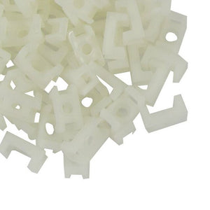 High Quality Brand 100 Pcs 3mm Width Wire Cable Tie Holder White Plastic Mount