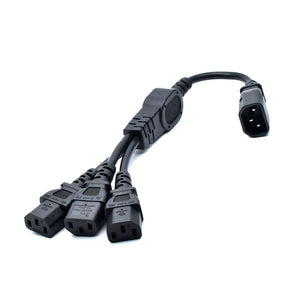 High Quality IEC 320 C14 Male Plug to 3XC13 Female Y Type Splitter Power Cord , C14 to 3 x C13, 250V/10A 1pcs*