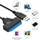 Hot USB 3.0 SATA 3 Cable Sata to USB Adapter Up to 6 Gbps Support 2.5 Inches External HDD SSD Hard Drive 22 Pin Sata III Cord