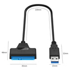 Hot USB 3.0 SATA 3 Cable Sata to USB Adapter Up to 6 Gbps Support 2.5 Inches External HDD SSD Hard Drive 22 Pin Sata III Cord