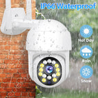 IP Camera WiFi 1080P Mini Outdoor Speed Dome CCTV Security Camera PTZ 5MP Smart Home 360 Video Surveillance Camera AI Tracking