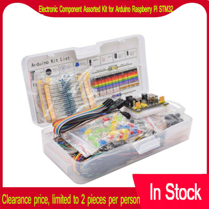 In Stock Pi STM32 Electronic Component Assorted Kit Arduino Raspberry With 830 Tie-points Breadboard Power Supply Set