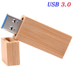 JASTER USB 3.0 wood strip + box memory stick custom LOGO usb flash drive 4GB 8GB 16GB 32GB 64GB pendrive U disk free shipping