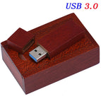 JASTER USB 3.0 wood strip + box memory stick custom LOGO usb flash drive 4GB 8GB 16GB 32GB 64GB pendrive U disk free shipping
